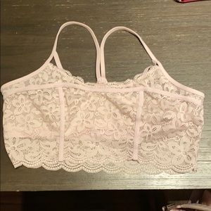 Aerie Pink Lace Bralette